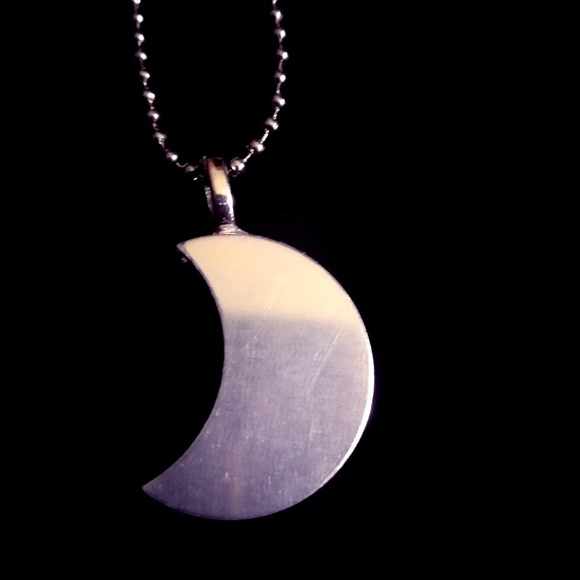 Gypsy Style Custom Crescent Moon Necklace - Picture 3 of 13